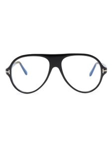 TOM FORD Eyewear lunettes de vue FT5012B à monture pilote - Noir