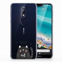 Nokia 7.1 Telefoonhoesje met Naam Cat Good Day