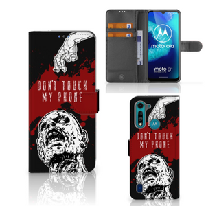 Motorola G8 Power Lite Portemonnee Hoesje Zombie Blood