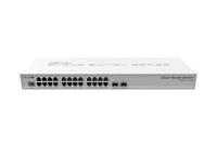 MikroTik CRS326-24G-2S+RM, 24x Gigabit Switch met 2x SFP+ kooien in 1U Rackmount Case