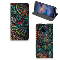 Nokia 5.4 Hoesje met Magneet Aztec - thumbnail