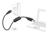 DeLOCK 84803 USB-kabel 1,5 m USB 2.0 USB A Micro-USB B Zwart - thumbnail