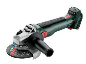 Metabo Accu-haakse slijper | 125 mm | WPB 18 LT BL 11-125 quick | 18V | met rem, snelspanmoer, draaibare accu-pack, dodemandschakelaar | zonder koffer