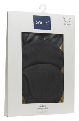Sarlini mondkapjes polyester camouflage zwart one size 3 stuks