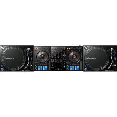 Pioneer DDJ-800 + 2 x Pioneer PLX-1000 draaitafel