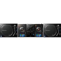 Pioneer DDJ-800 + 2 x Pioneer PLX-1000 draaitafel