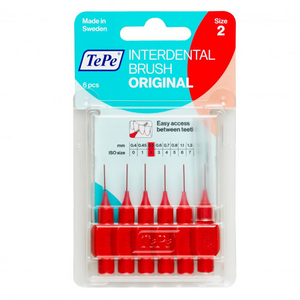 TePe Interdentale Ragers Original 0.5 mm rood - 6 stuks