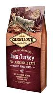 Carnilove duck/turkey large breed kattenvoer 6 KG