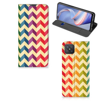 OPPO Reno4 Z 5G Hoesje met Magneet Zigzag Multi Color - thumbnail