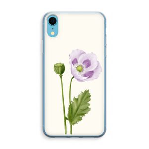 Purple poppy: iPhone XR Transparant Hoesje