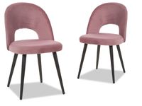 Set van 2 stoelen MOSE roze - thumbnail