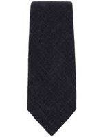 Dolce & Gabbana textured-finish linen tie - Bleu