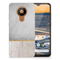 Nokia 5.3 Bumper Hoesje Wood Concrete