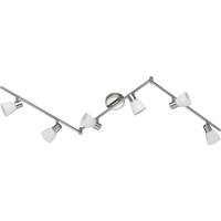 LED Plafondspot - Trion Caru - 18W - G9 Fitting - Warm Wit 3000K - 6-lichts - Dimbaar - Rechthoek - Mat Nikkel -