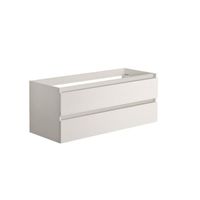 Onderkast Allibert Alma 120x46x47,2 cm Spaanplaat Glanzend Wit (dubbele wastafel optioneel)