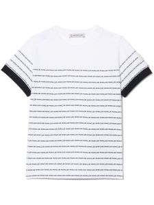 Moncler Enfant t-shirt à logo imprimé - Blanc