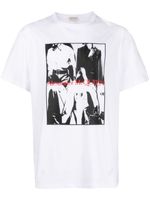 Alexander McQueen t-shirt en coton à imprimé photographique - Blanc