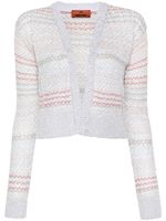 Missoni cardigan à motif zig-zag - Gris