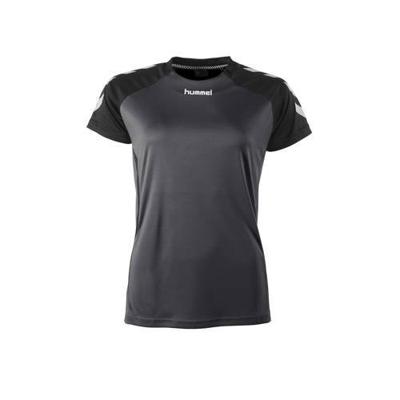hummel sport T-shirt Aarhus antraciet/zwart hummel sport T-shirt Aarhus antraciet/zwart