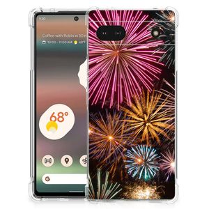 Google Pixel 6A Anti Shock Bumper Case Vuurwerk