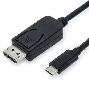 Value 11.99.5845 video kabel adapter 1 m USB Type-C DisplayPort Zwart