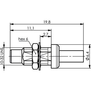 Telegärtner J01170A0151 J01170A0151 SMC-connector Stekker, recht 1 stuk(s)