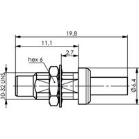 Telegärtner J01170A0151 J01170A0151 SMC-connector Stekker, recht 1 stuk(s) - thumbnail