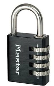 MasterLock 40mm - solid aluminium body - 27mm chrome plated steel shackle, 6mm