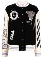 Off-White veste teddy Bling Patches - Noir - thumbnail