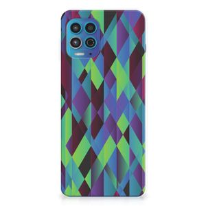 Motorola Moto G100 TPU Hoesje Abstract Green Blue