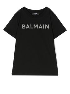 Balmain Kids t-shirt à logo imprimé - Noir