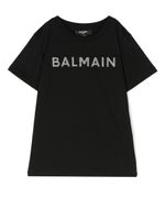 Balmain Kids t-shirt à logo imprimé - Noir - thumbnail