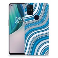 OnePlus Nord N10 5G TPU bumper Waves Blue - thumbnail