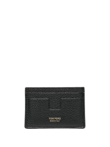 TOM FORD porte-cartes en cuir à logo imprimé - Noir