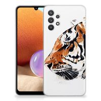 Hoesje maken Samsung Galaxy A32 4G | A32 5G Enterprise Editie Watercolor Tiger - thumbnail