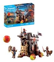 PLAYMOBIL Novelmore 71643 Gevechtskar met vuurkanon, met drie Burnham Raiders-ridders, inclusief verschillende accessoires voor spannende gevechten, actievol speelgoed voor kinderen vanaf 4 jaar