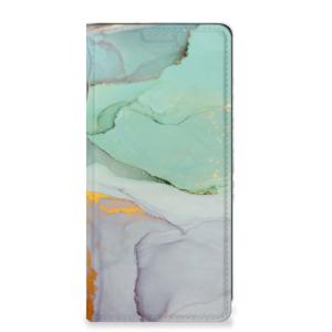 Bookcase voor Motorola Moto G34 Watercolor Mix