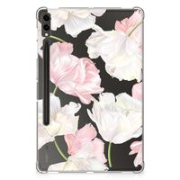 Samsung Galaxy Tab S9 Plus Siliconen Hoesje Lovely Flowers