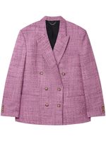 Stella McCartney blazer en laine à boutonnière croisée - Rose