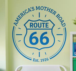 Muursticker route 66 the mother road