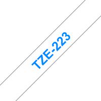 Labeltape Brother TZe, TZ TZe-223 Tapekleur: Wit Tekstkleur:Blauw 9 mm 8 m - thumbnail