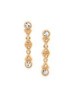 Susan Caplan Vintage swarovski drop earrings - Métallisé