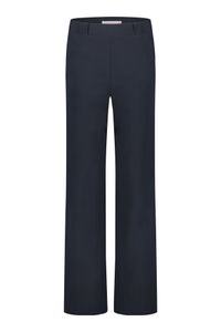 Studio Anneloes - Dark blue Bonded rib trousers - Maat XL