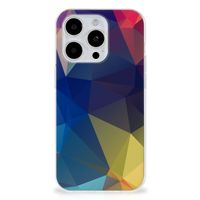 iPhone 15 Pro TPU Hoesje Polygon Dark