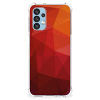 Shockproof Case voor Samsung Galaxy A13 (4G) Polygon Red