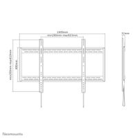 Neomounts LFD-W1000 TV-beugel 152,4 cm (60) - 254,0 cm (100) Vast - thumbnail