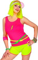 80's Top Neon Roze