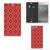 Sony Xperia XZ Premium Hoesje met Magneet Batik Rood