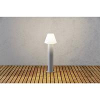 Konstsmide 7272-302 Barletta Staande buitenlamp Spaarlamp E27 18 W Acrylglas mat, Grijs - thumbnail