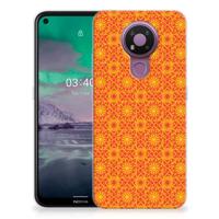 Nokia 3.4 TPU bumper Batik Oranje